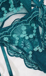 Turquoise Floral Embroidered Sexy & Stylish Lingerie - gosundaymarket