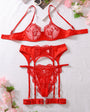 Turquoise Floral Embroidered Sexy & Stylish Lingerie - gosundaymarket