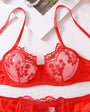 Turquoise Floral Embroidered Sexy & Stylish Lingerie - gosundaymarket
