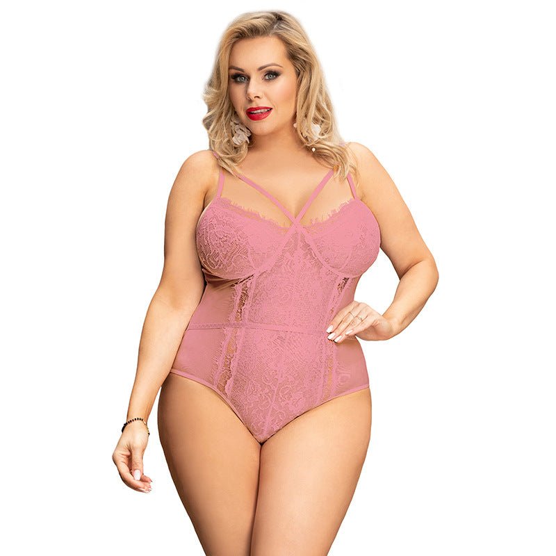 Voluptuous Lace Plus Size Sexy Bodysuit - gosundaymarket