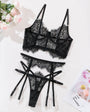 White Lace Sheer Bustier & Camisole Corset Lingerie Set - gosundaymarket