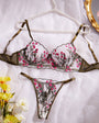 Wild Daisy Embroidered Comfort Bra Sexy Lingerie - gosundaymarket