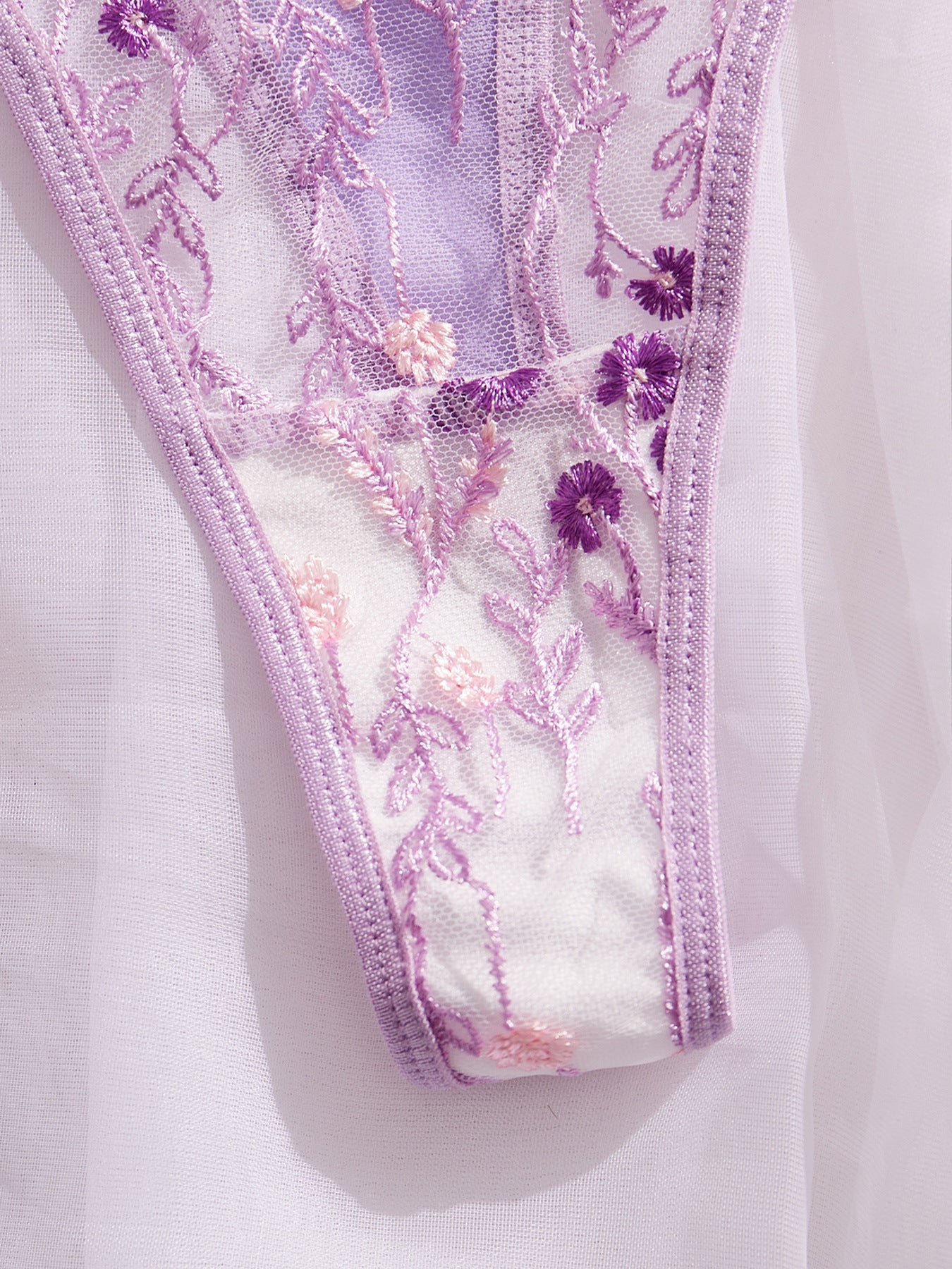 Wild Daisy Embroidered Comfort Bra Sexy Lingerie - gosundaymarket