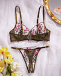 Wild Daisy Embroidered Comfort Bra Sexy Lingerie - gosundaymarket