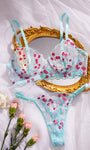 Wild Daisy Embroidered Comfort Bra Sexy Lingerie - gosundaymarket