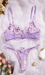 Wild Daisy Embroidered Comfort Bra Sexy Lingerie - gosundaymarket